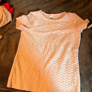 White, Girls Ribbed Dress Shirt